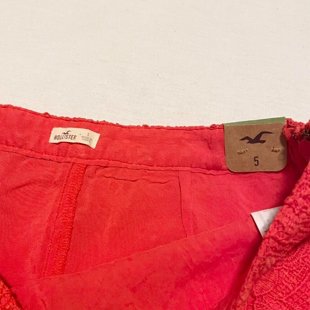 Hollister Red Lace Skirt Womens Size 5 - Picture 8 of 16